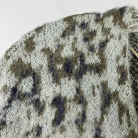 Adyson Parker Alpaca Wool Blend Abstract Open Front Cardigan Women's Size S - Picture 12 of 15